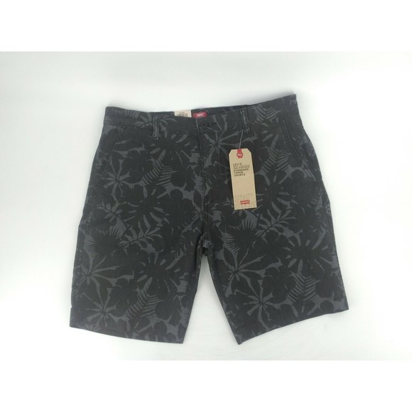 LEVI'S XX STANDARD TAPER STRETCH CHINOS SHORTS MENS SIZE 38 GREY ZIP FLY NWT